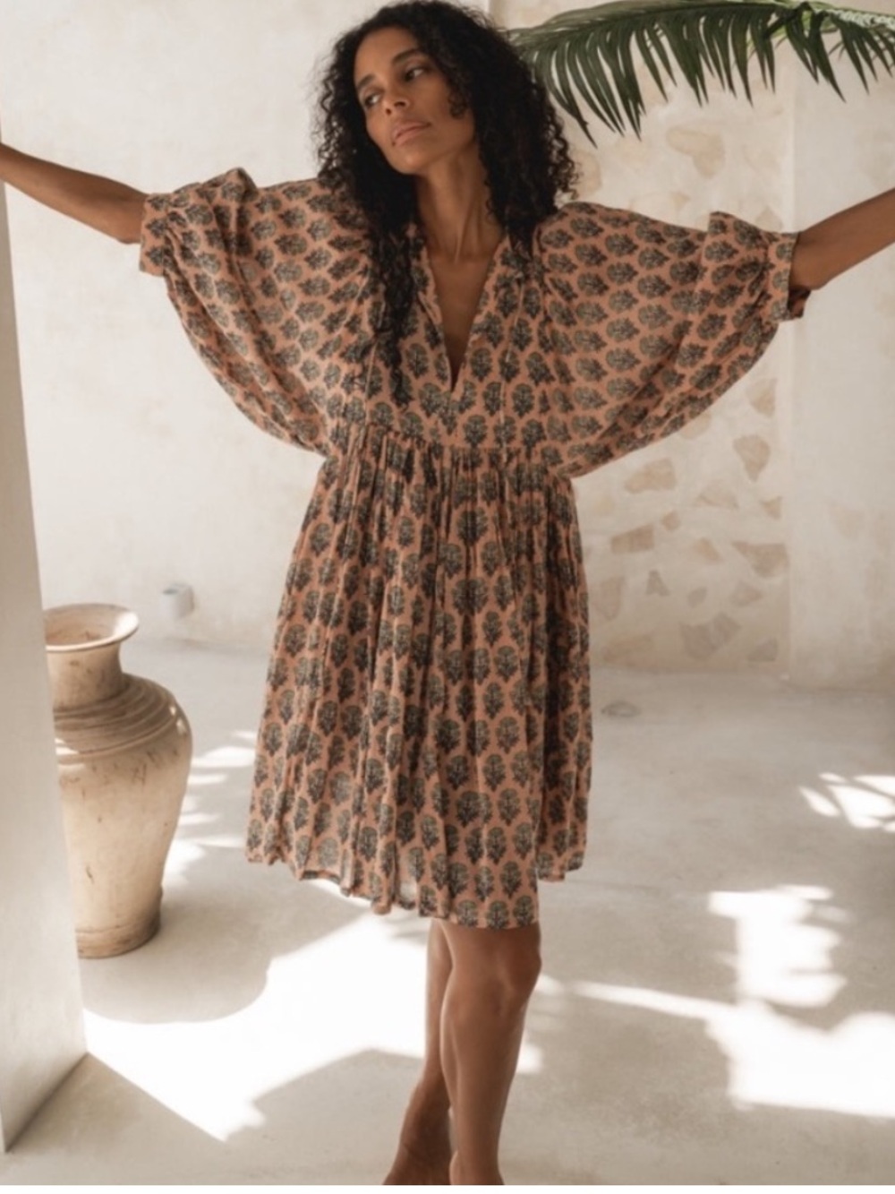 Daughters of India Kyra Himalayan salt mini dress